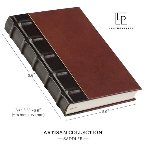 Leatherpress Luxury Leather Journal - Elegant Gift for Men & Women | Full-Grain Leather Notebook with Numbered Pages & Table of Contents | Perfect for Birthdays, Anniversaries, & Special Occasions - Image 5