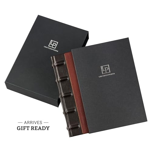 Leatherpress Luxury Leather Journal - Elegant Gift for Men & Women | Full-Grain Leather Notebook with Numbered Pages & Table of Contents | Perfect for Birthdays, Anniversaries, & Special Occasions - Image 4