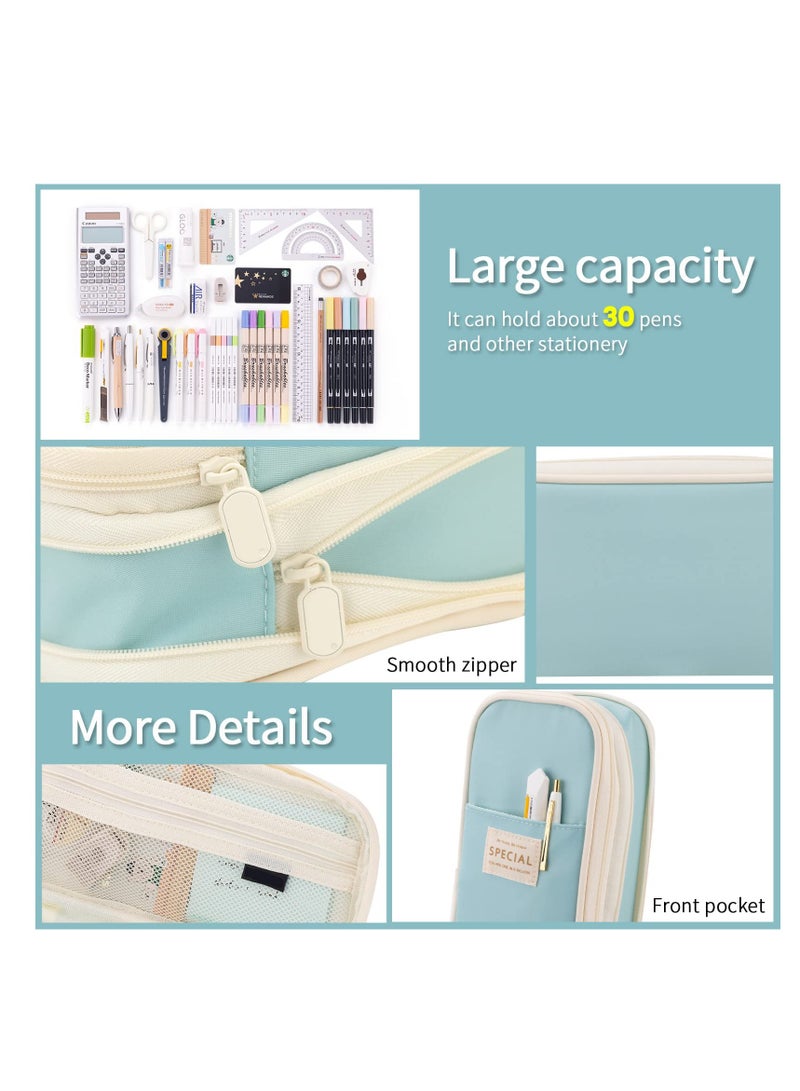 Barakah Large Capacity Pencil Case Cosmetic Bag Large Capacity Storage Bag With Zipper Suitable For School Office - Image 5