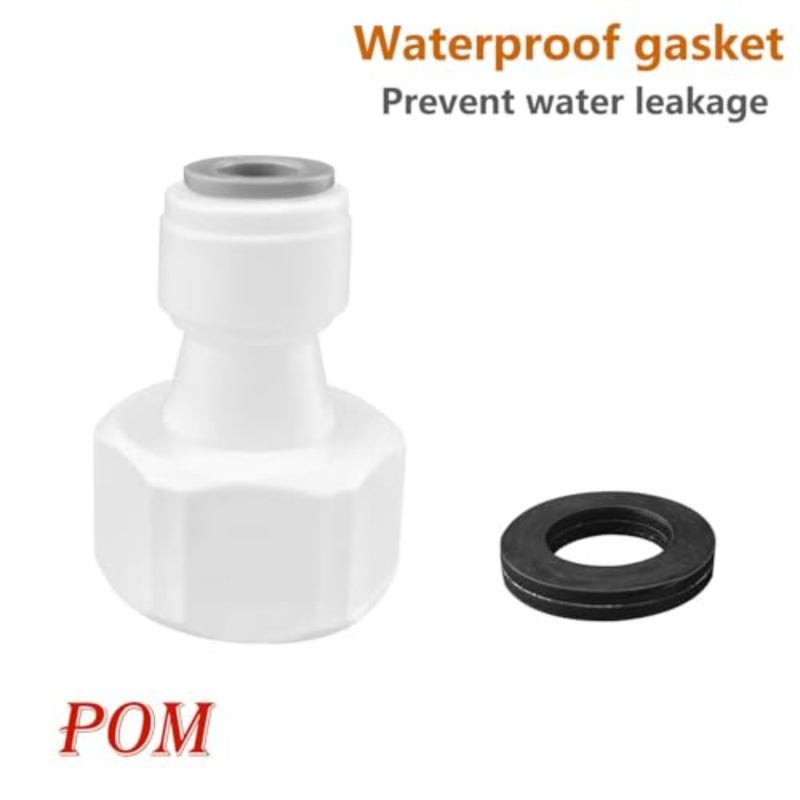 2PACK Quick Straight Connector, 1/4 Straight Quick Connector to 1/2 BSP Male Thread and 1/4 Push to Straight Connect Fittings to 1/2 BSP Female Thread - Image 5