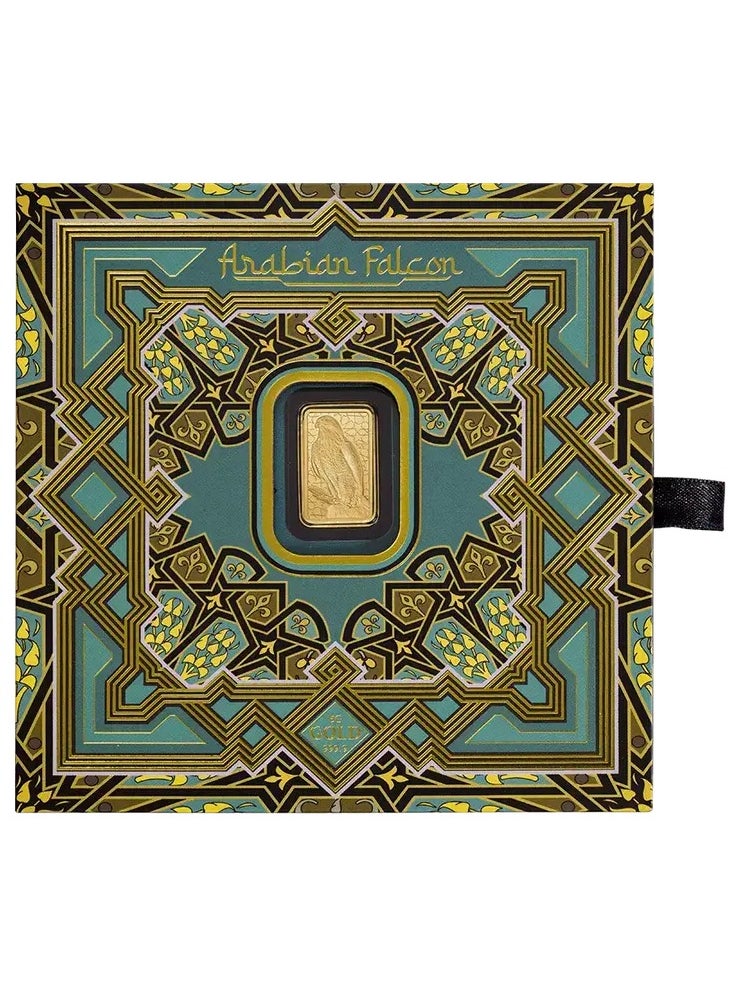 PAMP PAMP 24K Gold Bar 5 gram  Arabian Falcon with Frame  - Image 1