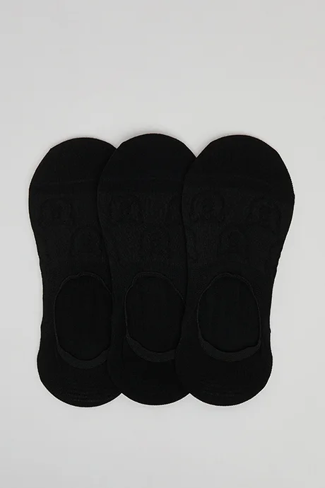 R&b 3 Pack Solid No-Show Socks