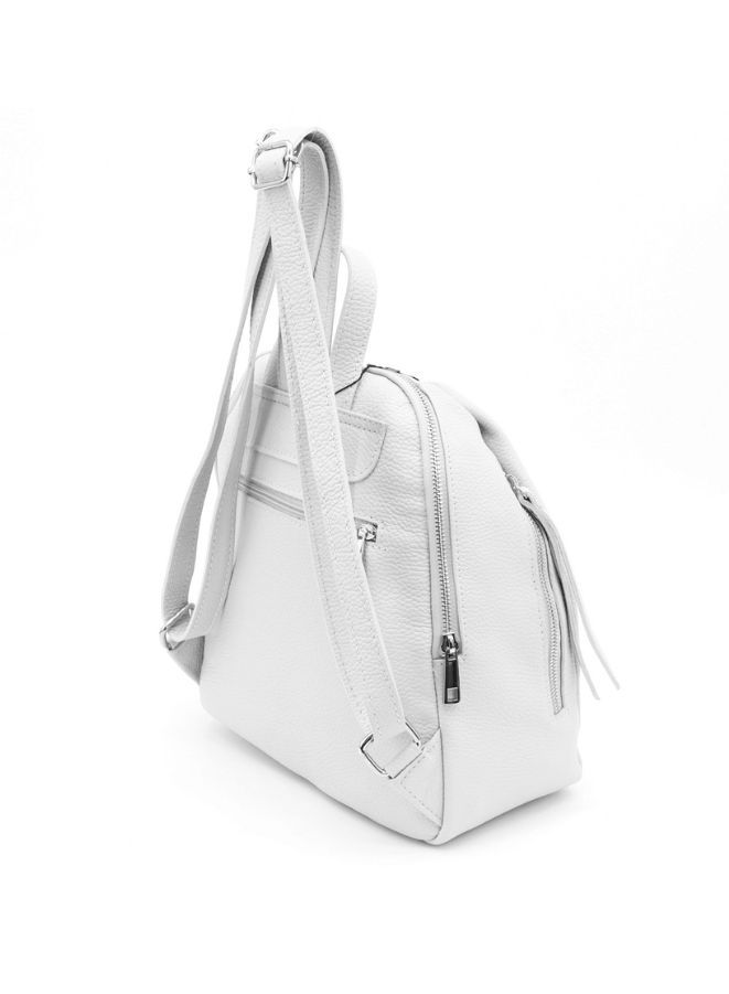 Gai mattiolo Gai Mattiolo Genuine Leather Bag - Size 38x32x12 - White Color  - Image 3
