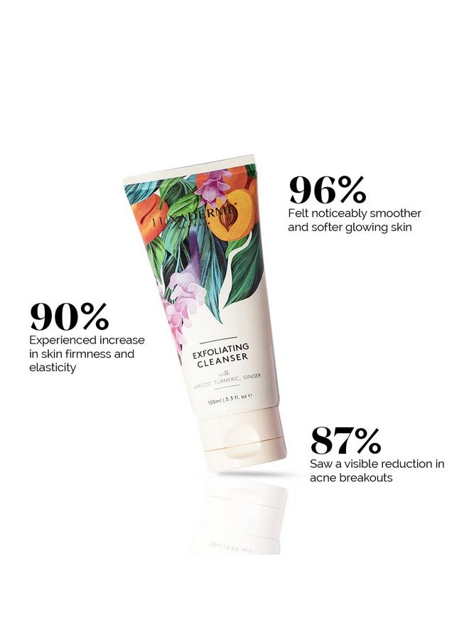 LuxaDerme Exfoliating Cleanser Face Wash To Remove Execess Oil & Makeup With Apricot, Turmeric, Ginger For All Skin Types, 100 Ml (Pack Of 1)  - Image 3