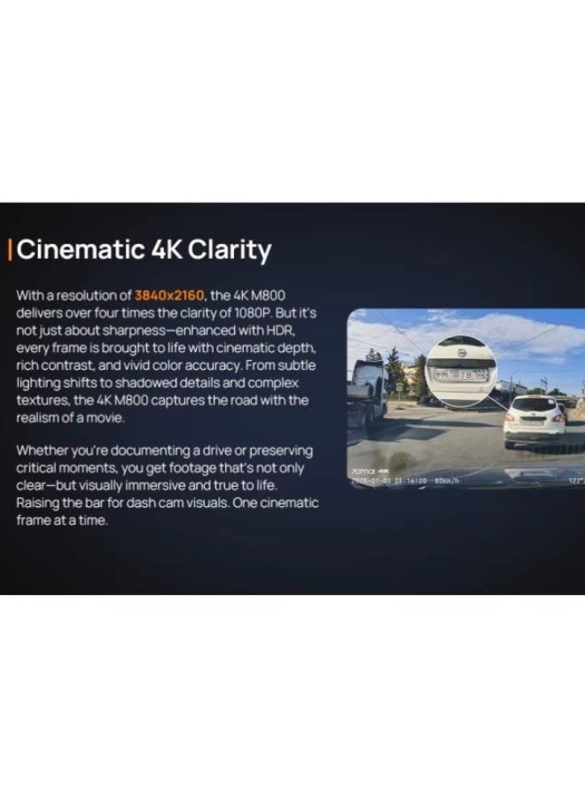 70mai 4K M800 Dash Camera review, solid budget screen-less 4K solution - Image 3
