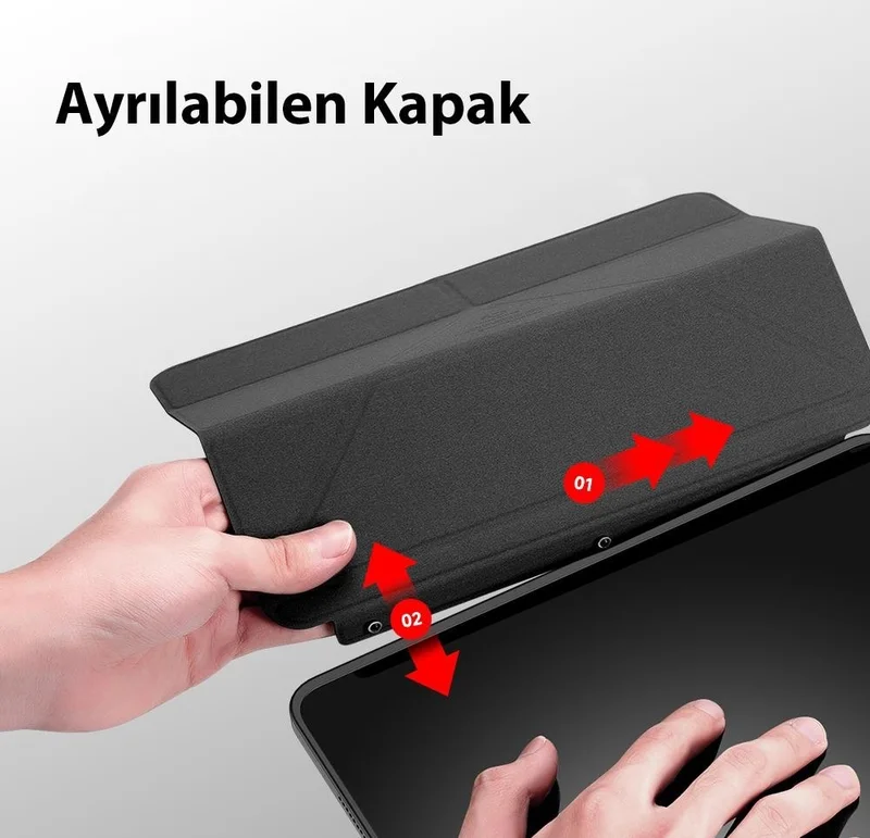 بولهاموبيل Polham Apple iPad 10.9 Inch 2022 Compatible Cover Case with Pen Holder and Sleep Mode, Adjustable Cover with Stand