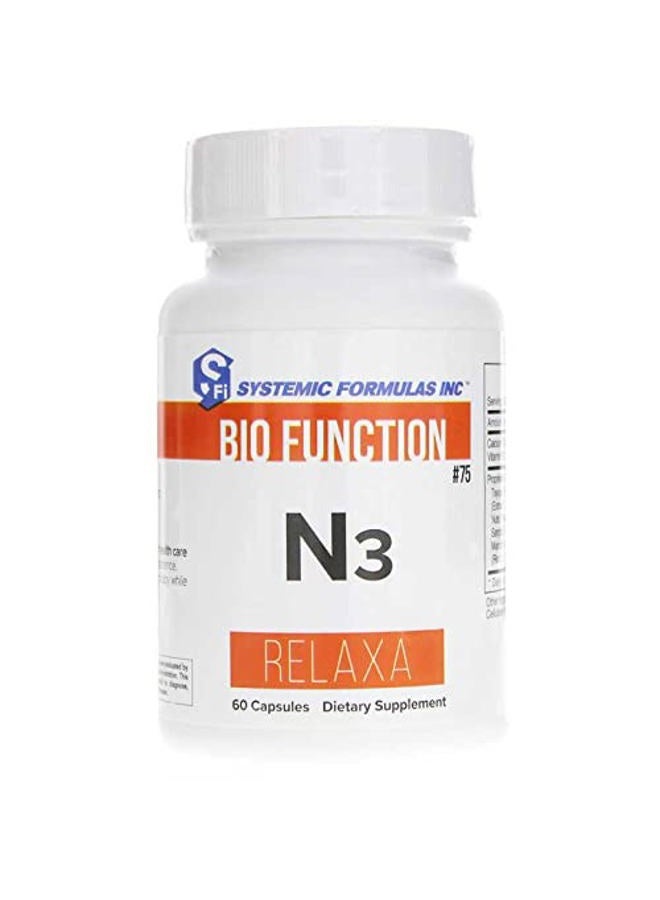 Systemic Formulas Bio Function N3 Relaxa 60 Capsules  - Image 2