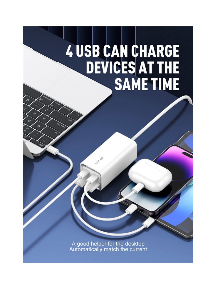 LDNIO 65W Multi-ports Desktop Charging Station A4610C - Image 3