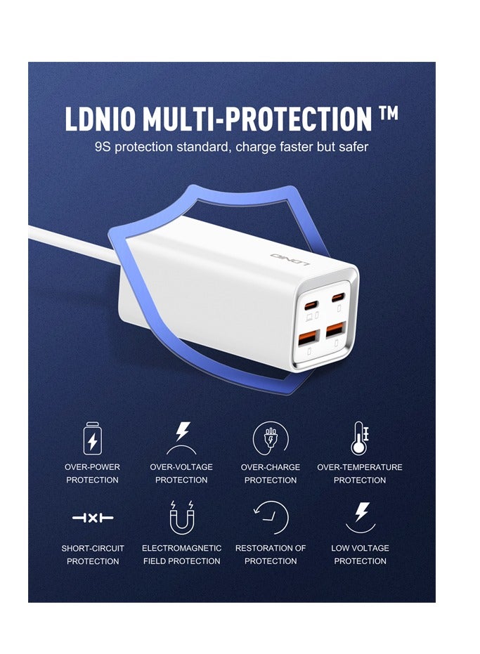 LDNIO 65W Multi-ports Desktop Charging Station A4610C - Image 2