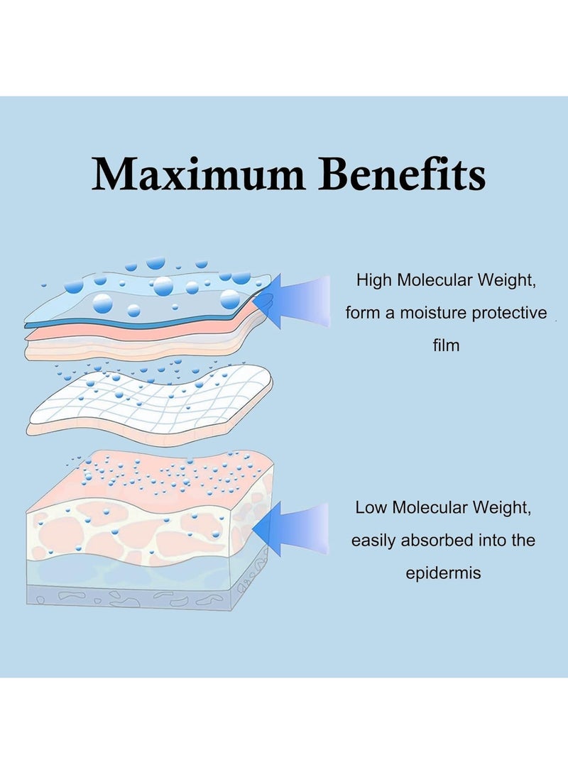 اترجسز سوبر نقية مسحوق حمض الهيالورونيك - 100 جرام ترطيب عميق ، ومكافحة الشيخوخة ، تنطبق على الجلد والوجه | 100 ٪ الطبيعية ، وانخفاض الوزن الجزيئي ، للذوبان في الماء - Image 3