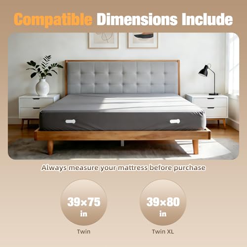 HOUSE AGAIN Bed Sheet Holders for Corners, 8-Point Grip Locking Clips & Straps Keep Fitted Sheets Firm, Tight and Smooth, No More Loose Sheets, Easy One-Time Installation (White), Sizes S - Image 5