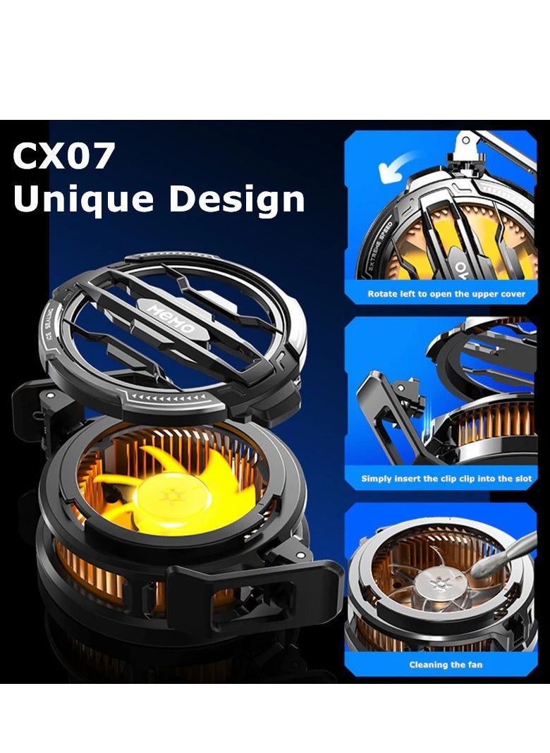 Memo - CX07 Cell Phone Magnetic Cooler Fan 15W Fast Cooling Semiconductor Heatsink Radiator Fit For All Smart Phone and Tab For Gaming - Image 1