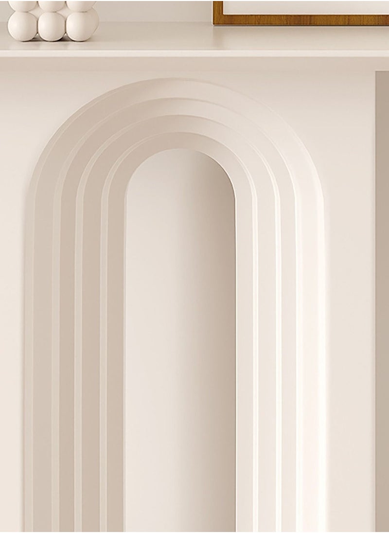 Merry Moments - Console Table Hallway Entry Table Styling Table Narrow Table for Living Room Entryway Corridor or Sofa Side Table Modern Minimalism White L100xH90xW25 cm - Image 1