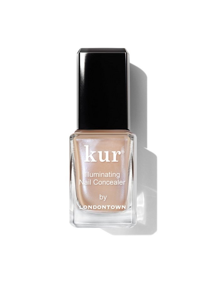 LONDONTOWN Illuminating Nail Concealer, Milky Sheer Bare Nude Polish - Long Lasting Brightening Lacquer Nail Care for Discolored, Yellowing Nails, .40fl oz - Image 1