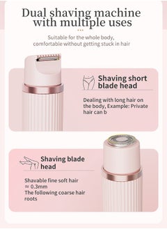 UChic Double Headed Shaver,Bikini Trimmer for Women,Painless Electric Razors for Silk Skin,Cordless Body Shaver for Trip  - Image 3
