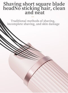 UChic Double Headed Shaver,Bikini Trimmer for Women,Painless Electric Razors for Silk Skin,Cordless Body Shaver for Trip  - Image 4