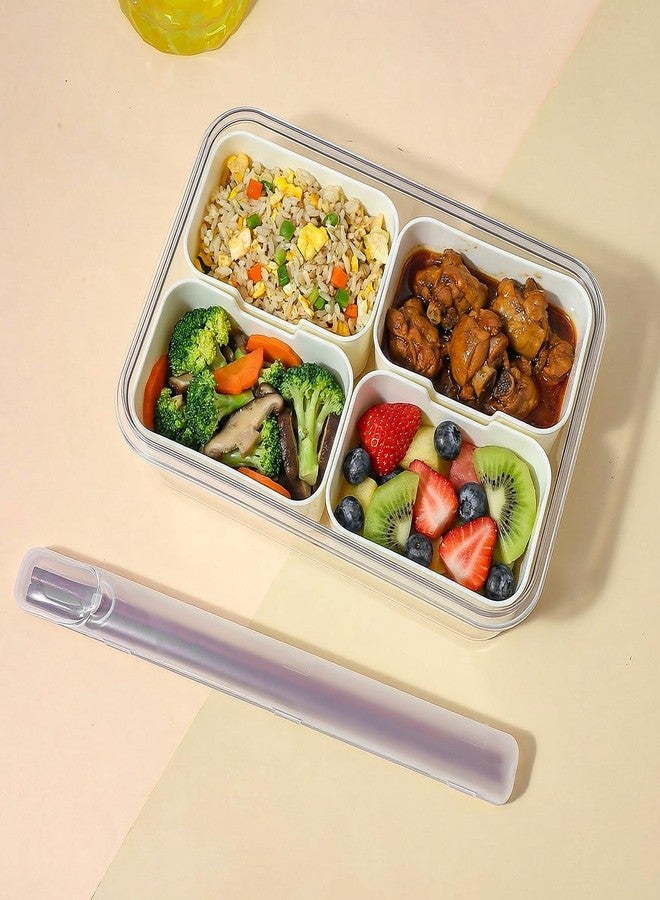 ADLABLD 4Pcs Chopsticks Storage Case, Plastic Utensil Holder with Side Opening, Chopsticks Case Travel for Reusable Cutlery (Clear) - Image 2