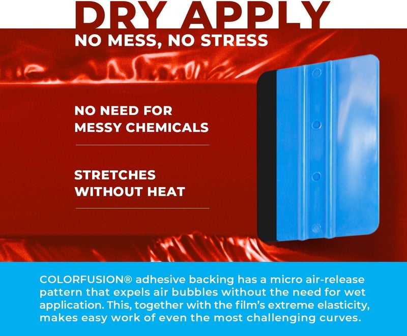 VViViD ColorFusion PPF by , Gloss Sinister Red Dry Apply PPF Vinyl Car Wrap Roll 1.3ft x 5ft - Image 4