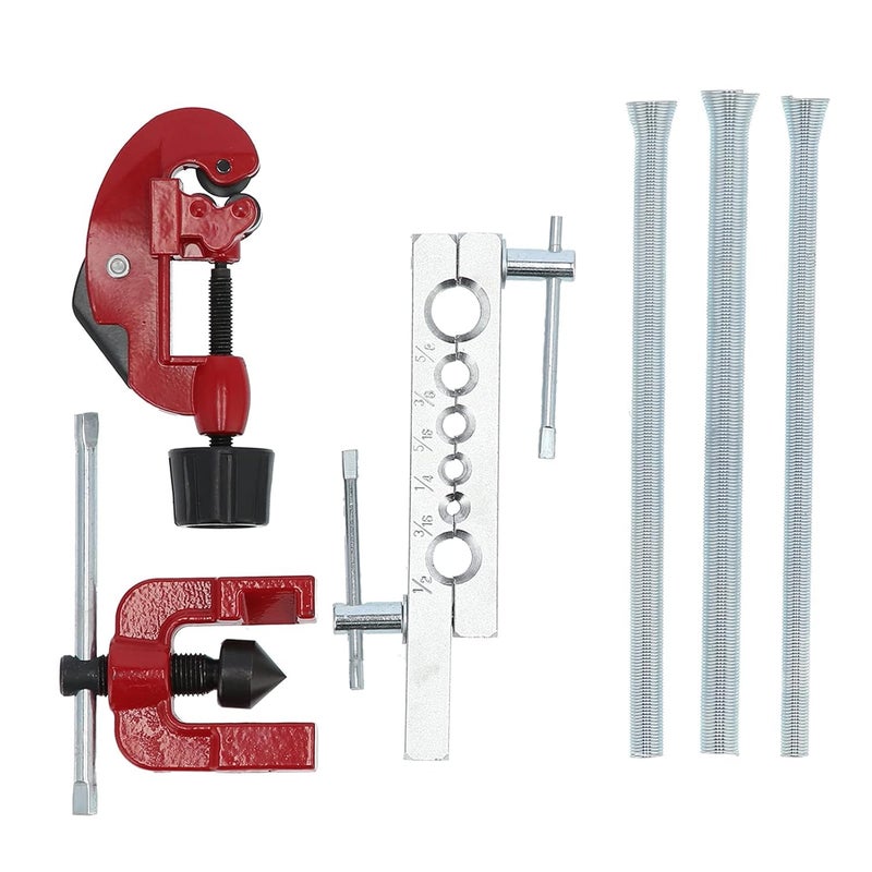 UPTODATETOOLS Spring Reamer Practical Sturdy Flaring Tool Kit for Petrochemical for Power for Shipbuilding Metallurgical for Refrigeration 6PCS Flaring Tool Kit - Image 1