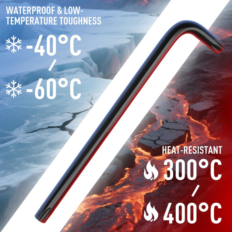 DISEN 9 Pieces Torx Star Allen Wrench Set, Long Arm Star Key Set T10-T50, Chrome Vanadium Steel - Image 4