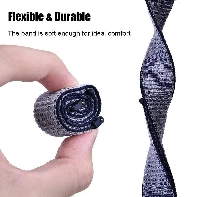 Valente Nylon Loop Strap Compatible with Huawei Band 8/9/10 – Soft, Adjustable & Breathable Replacement Band (Green) - Image 4
