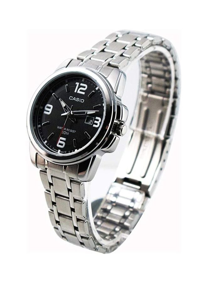 CASIO Men Enticer Analog Quartz Watch MTP-1314D-1AVDF - 45 mm - Silver - Image 5