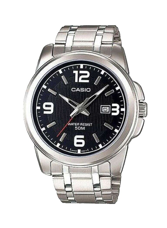 CASIO Men Enticer Analog Quartz Watch MTP-1314D-1AVDF - 45 mm - Silver - Image 1