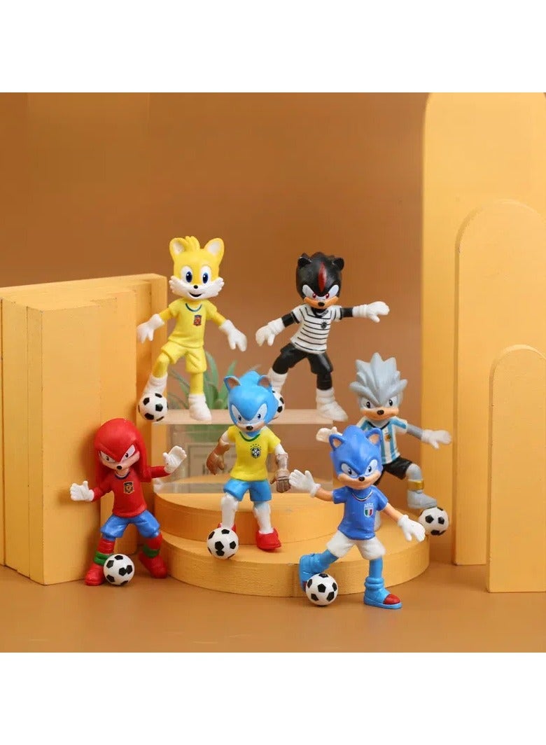 عام مجموعة عنزة Sony من 6 قطع: دمى يدوية الصنع، ألعاب كرتونية، زينة شخصيات PVC، هدايا جمع ألعاب كرتونية مبتكرة، هدايا أعياد الميلاد والعطلات - Image 1