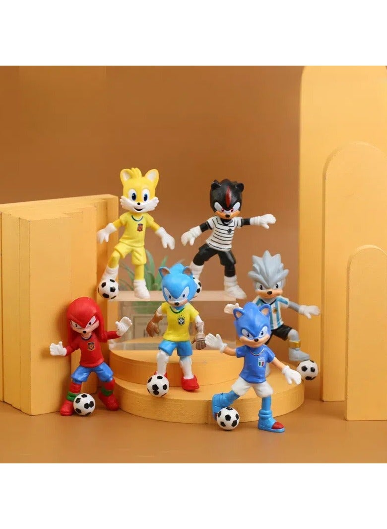 عام مجموعة عنزة Sony من 6 قطع: دمى يدوية الصنع، ألعاب كرتونية، زينة شخصيات PVC، هدايا جمع ألعاب كرتونية مبتكرة، هدايا أعياد الميلاد والعطلات - Image 2