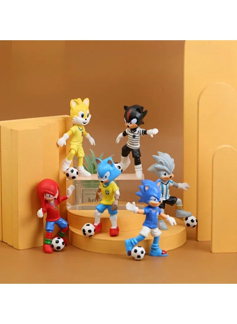 عام مجموعة عنزة Sony من 6 قطع: دمى يدوية الصنع، ألعاب كرتونية، زينة شخصيات PVC، هدايا جمع ألعاب كرتونية مبتكرة، هدايا أعياد الميلاد والعطلات - Image 3