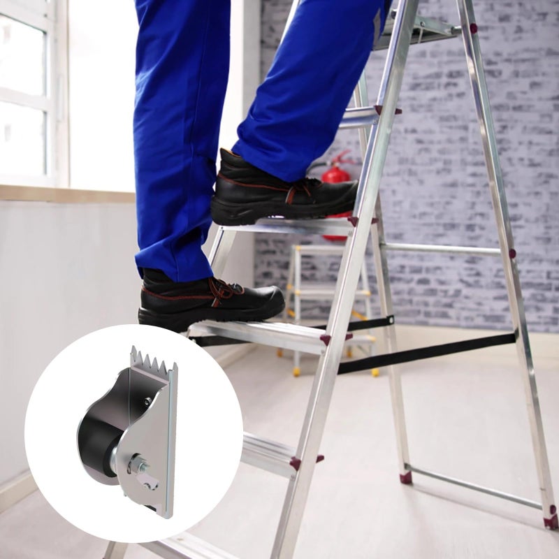 Non Slip Ladder Feet Pads Replacement Shoes with Metal Bracket and Hardware for Lasting Support - Image 4