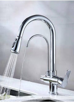 XiuWoo 3 in 1 Kitchen Pull-Out Hot and Cold Faucet Pure Direct Drinking Faucet Wash Basin Sink Faucet  - Image 4