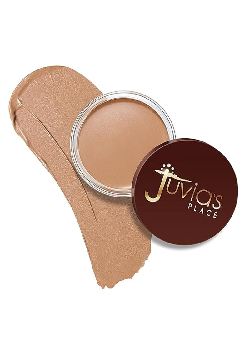 Juvia's Place - Juvias Place Bronzed Cream Bronzer  Buttercream  Smooth Cream Bronzer Pot for SunKissed Glow  Warmth Buildable  Blendable Makeup Contour with LongLasting Matte Shimmer Finish Highly Pigmented - Image 1