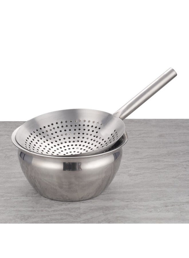 All-round Quanshi Commercial Stainless Steel Oil Basin, Drum-shaped Oil Tank, Seasoning Container, Lard Jar, Oil Drainer, Oil Storage Basin, Oil Drainage Basin, 11 Inches - Image 3