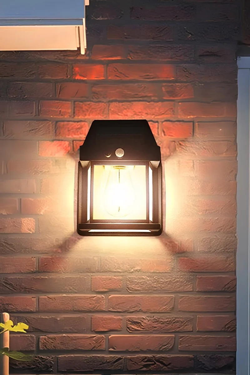 موبي 2024 Model Stylish Looking Water Resistant Motion Sensor Solar Powered Balcony Garden Lighting