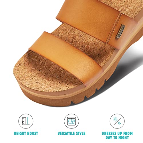 Reef Cushion Vista Hi 2.5 Women's Platform Sandals Natural - 7 Medium - Image 2