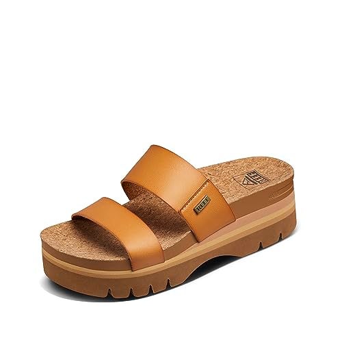 Reef Cushion Vista Hi 2.5 Women's Platform Sandals Natural - 7 Medium - Image 1