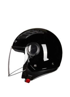 LS2 HELMET OF562 Airflow HALF Face Racing Helmet - Color: Gloss Black