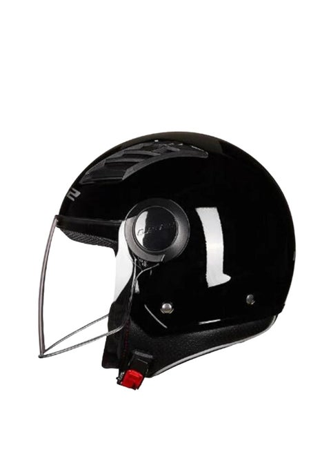 LS2 HELMET OF562 Airflow HALF Face Racing Helmet - Color: Gloss Black