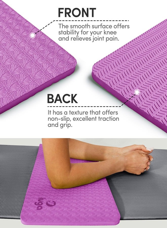 IUGA Yoga Knee Pads Cushion Non-Slip Knee Mat for Elbows Wrist Pain in Yoga Planks Floor Exercises Portable Extra-thick Cushioning - Image 3
