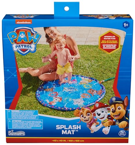 SwimWays PAW Patrol Splash Mat Kids Splash Pad Outdoor Toys PAW Patrol Party Supplies and Water Toys for Kids Ages 1 Up - Image 1