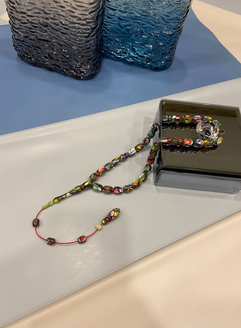 Top Quality French Galalith Prayer Beads For Men 33 Beads - Image 3