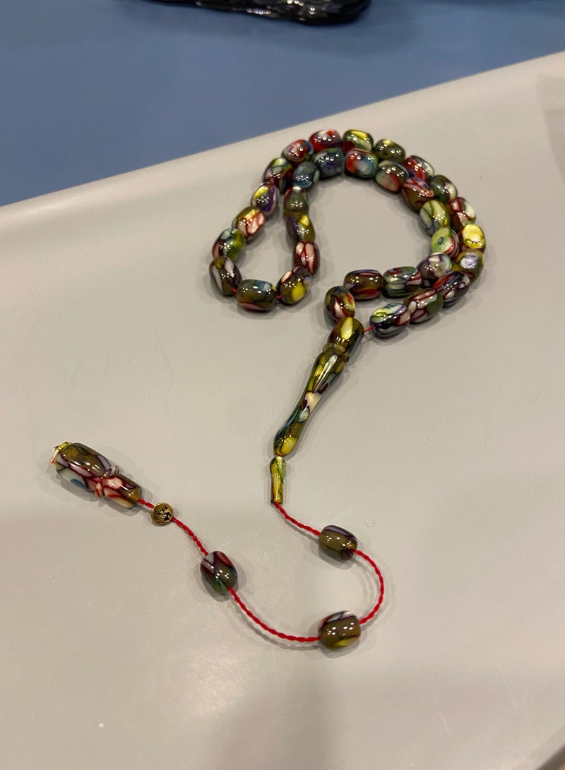 Top Quality French Galalith Prayer Beads For Men 33 Beads - Image 4