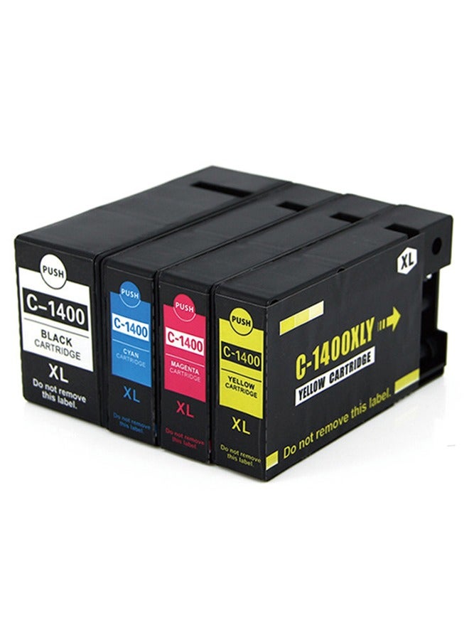 Pigment Replacement High Yield Ink Cartridge Compatible for Canon PGI-1400XL Ink Cartridges Compatible for Canon Pixma MB2040 2140 2340 2740 Printers 4 Pack - Image 1