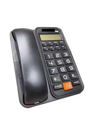 DENX Landline Phone – Model DX3611 | Backlit Display, 16 Ringtones, 3 Alarm Settings, User-Friendly Design with Large Buttons for Easy Operation