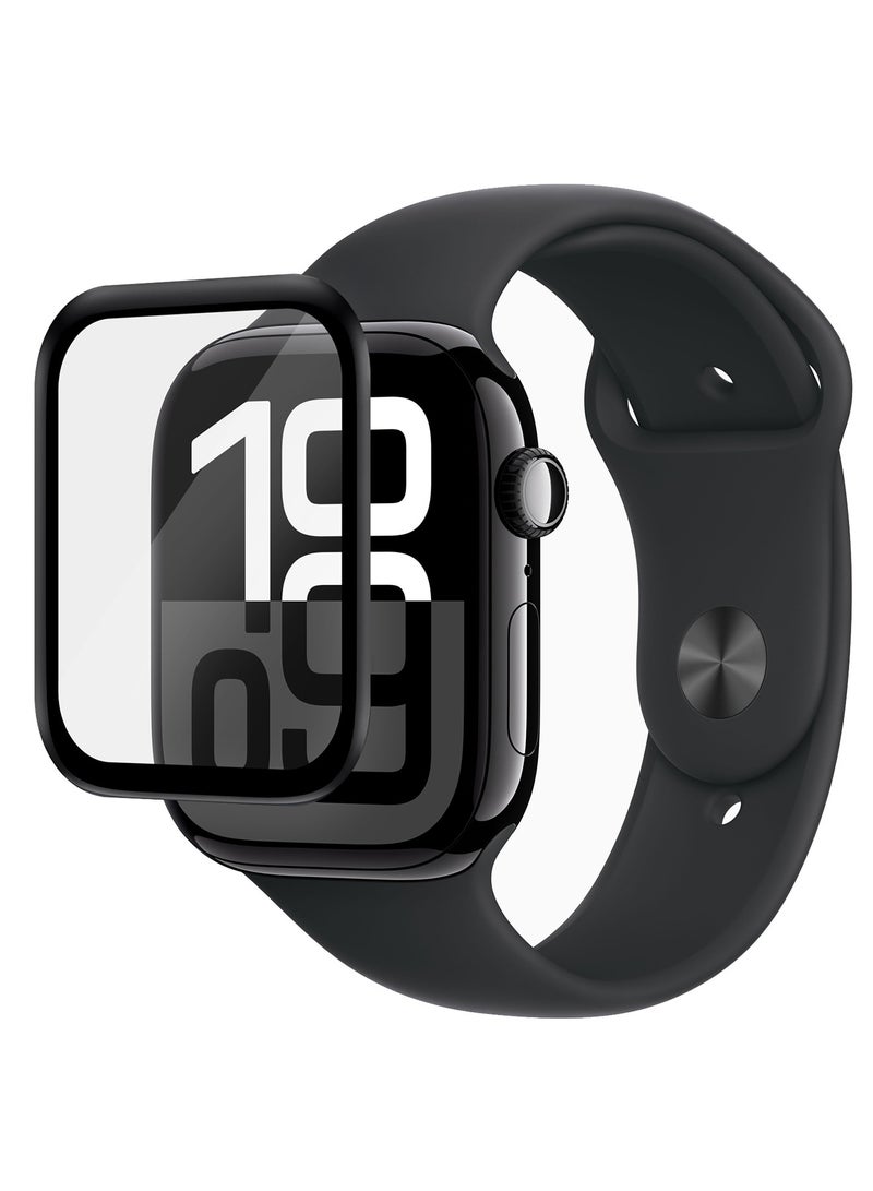 CATANES 3-Pack Tempered Glass Screen Protector for Apple Watch 46mm Series 10 – 9H Anti-Scratch Ultra-Thin Protective Film Cover Clear Color - Image 3