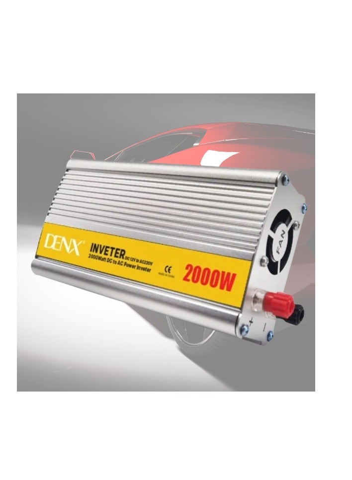 دينكس دينيكس محول طاقة كهرباء للسيارة من 12v الى 220v بقوة 2000 واط للسيارة - Image 5
