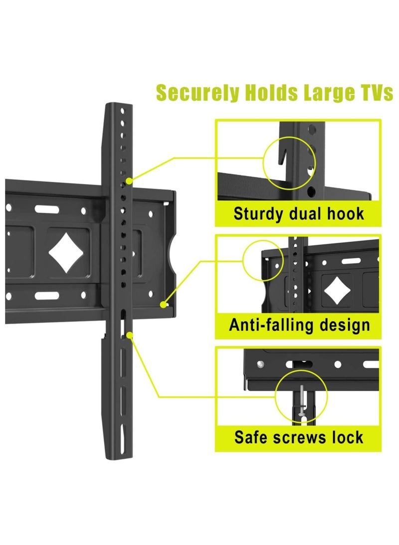 TV Wall Mount Bracket Fixed for Most 26”-65” LED, OLED 4K Flat Screen TVs, Low Profile TV Mount Holds up to 132lbs VESA 400X400mm - Image 5