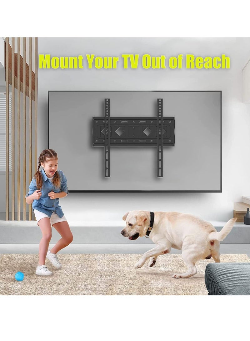 TV Wall Mount Bracket Fixed for Most 26”-65” LED, OLED 4K Flat Screen TVs, Low Profile TV Mount Holds up to 132lbs VESA 400X400mm - Image 3