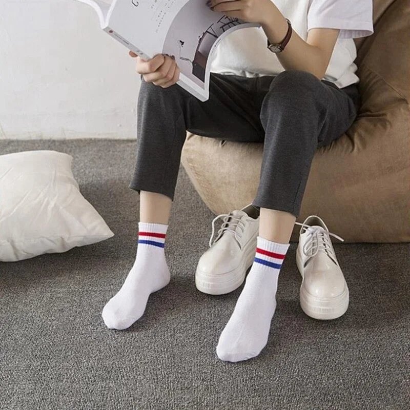 Bgk Unisex College Circle Patterned Socks 6 Pieces